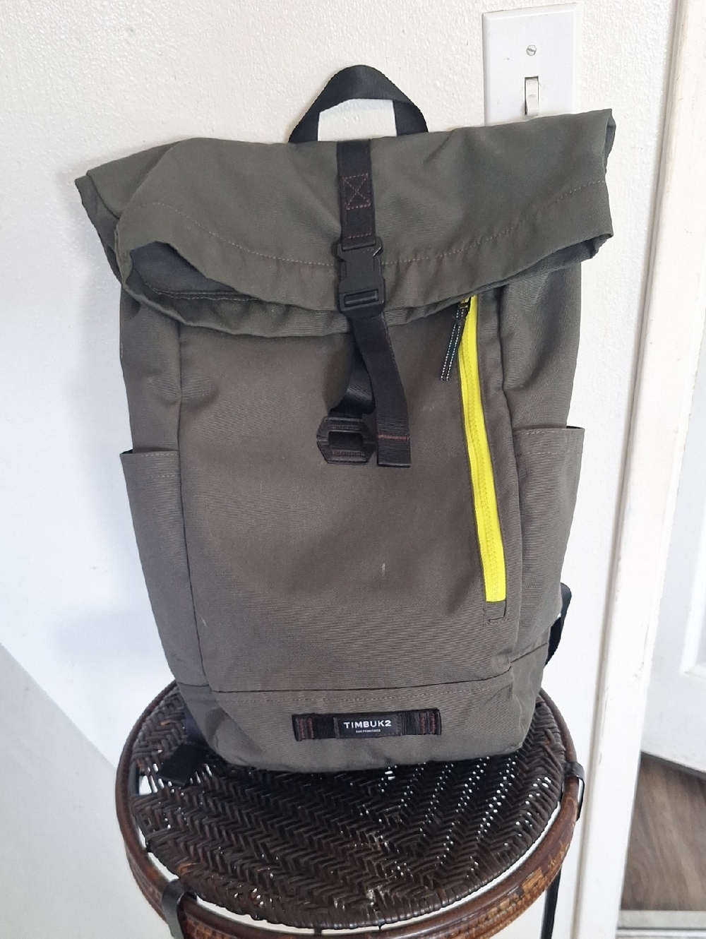 Timbuk2 Tuck Pack - Roll Top, Water-Resistant Laptop Backpack, Eco Forest Green